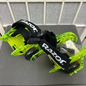 Razor Jetts DLX Neon Green Heel Wheels